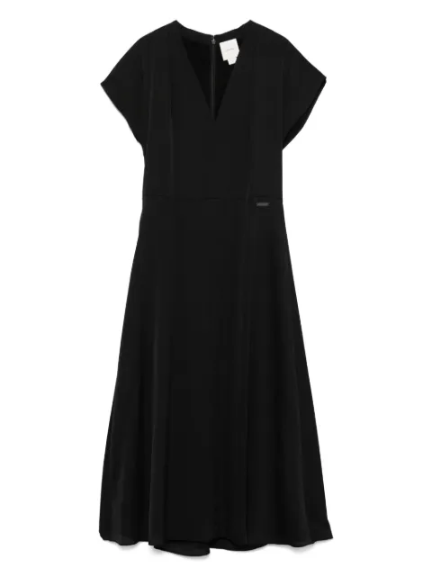 Calvin Klein vestido midi a cuadros detejido seersucker