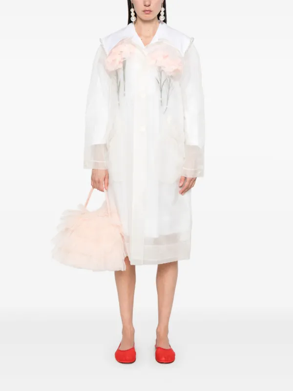 新品未使用　Simone Rocha x  コート　レインコート Simone Rocha Carnation コート | ニュートラル | FARFETCH JP
