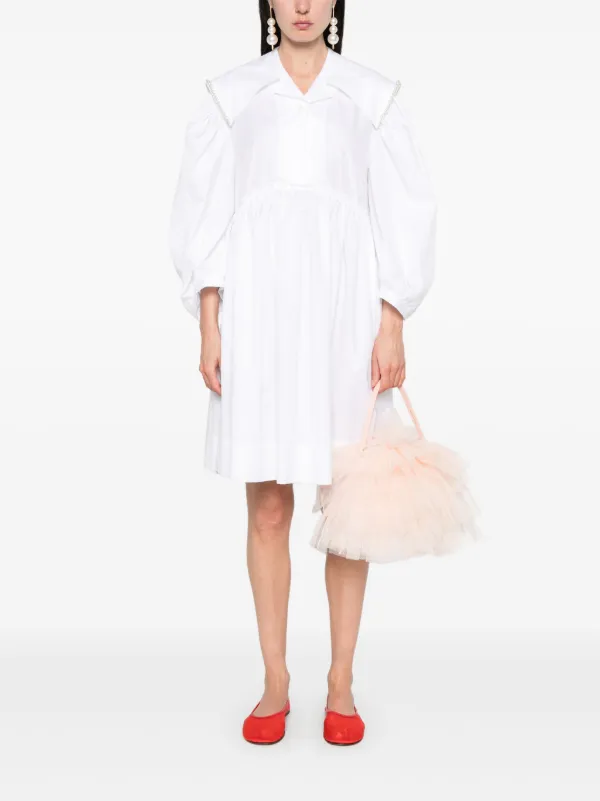 Simone Rocha ビーズ ミニドレス | ホワイト | FARFETCH JP