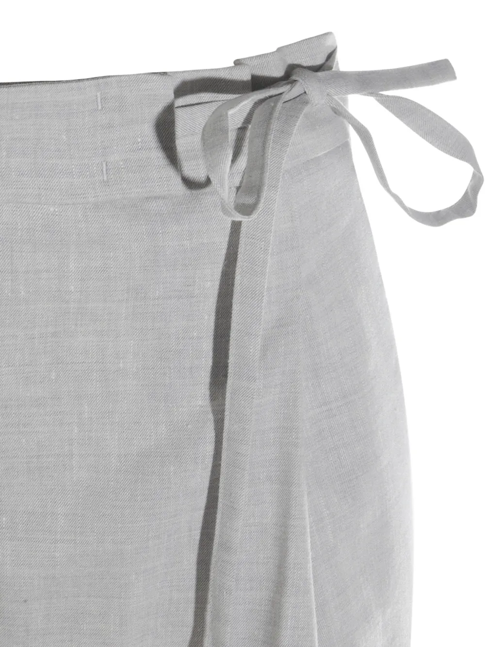 Shop Eleventy Pressed-crease Trousers In Grey