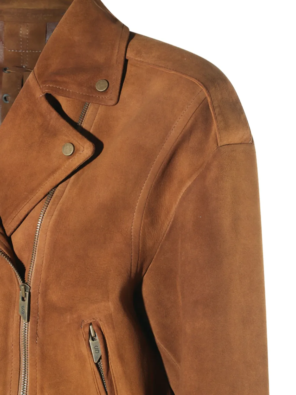 Salvatore Santoro Leren bikerjack Bruin
