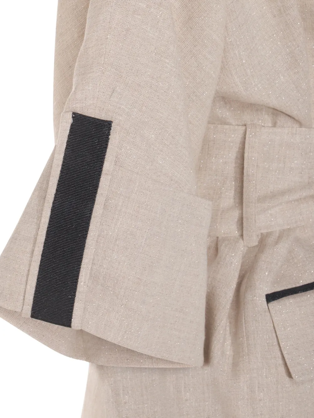 Eleventy Jas met riem Beige