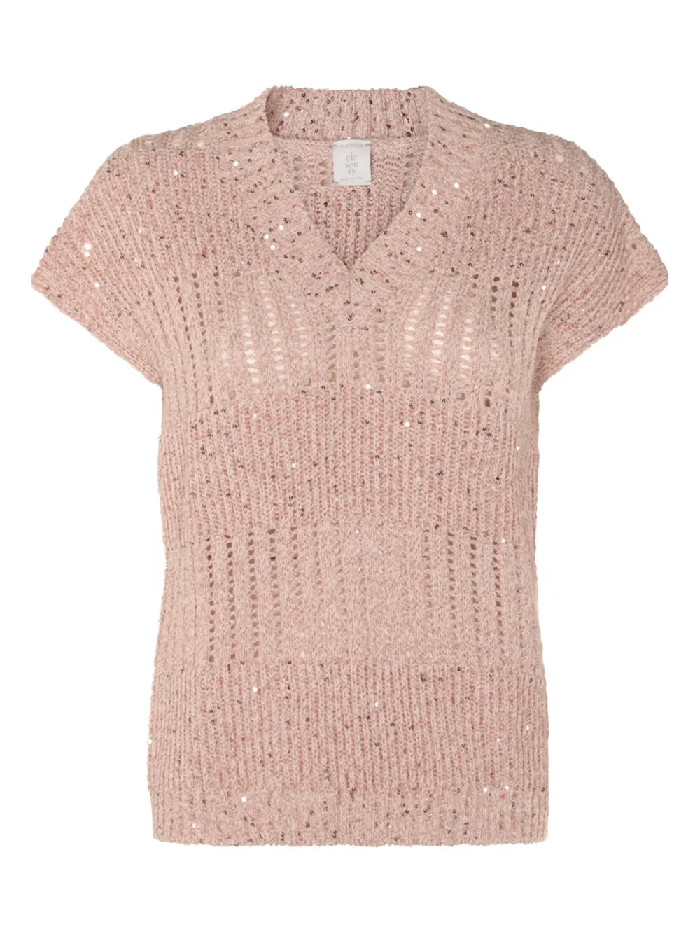 Eleventy sequin-embellished top | Pink | Image 1
