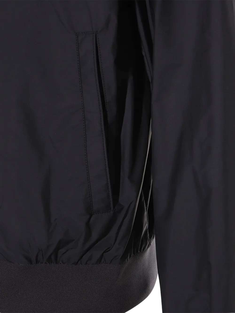 Moncler Bomberjack met logopatch Blauw