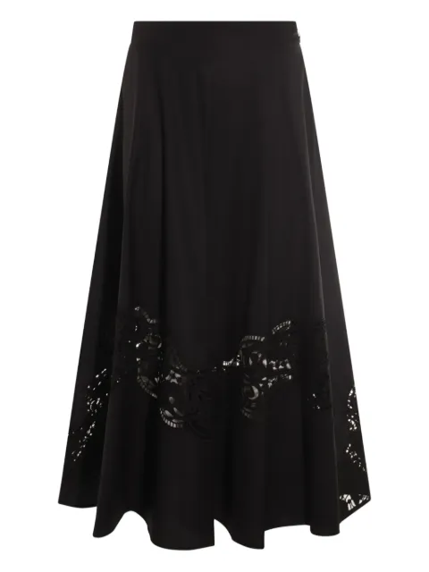 TWINSET lace-insert A-line skirt