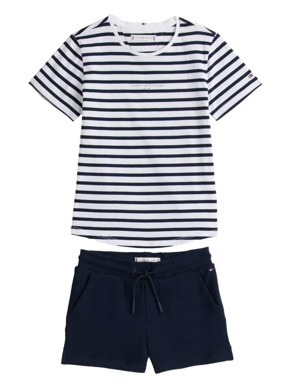 Tommy Hilfiger Junior striped shorts set | Blue | Image 1