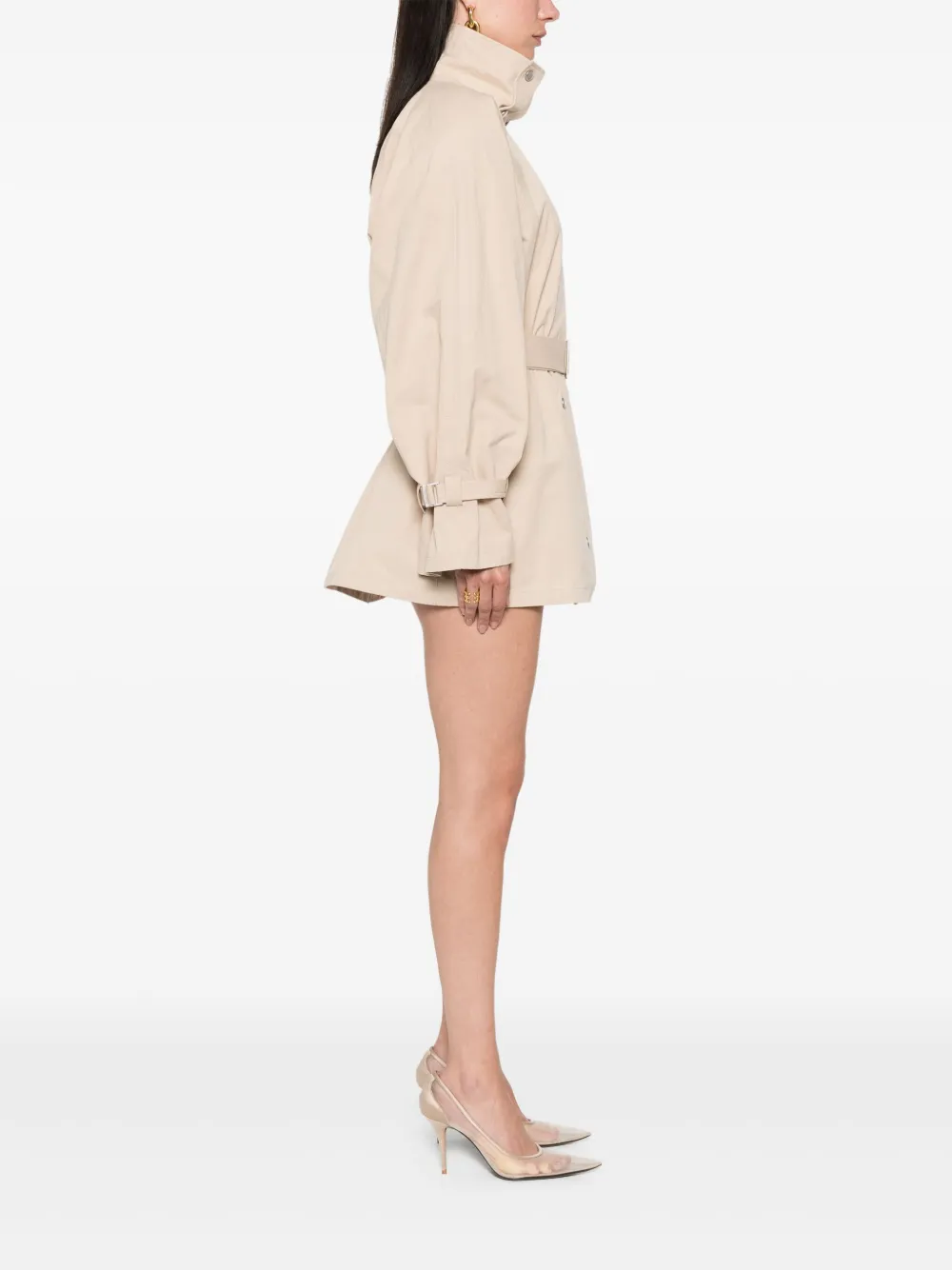 Magda Butrym Trenchcoat met verborgen sluiting Beige