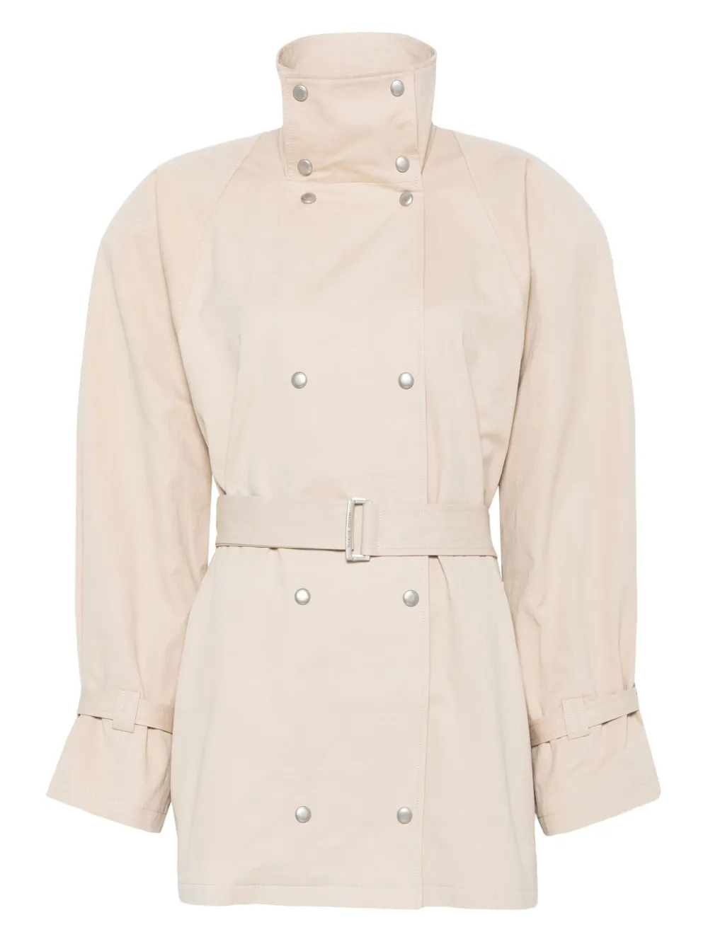 Magda Butrym Trenchcoat met verborgen sluiting Beige