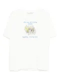pushBUTTON Crying Girl T-shirt - Neutrals