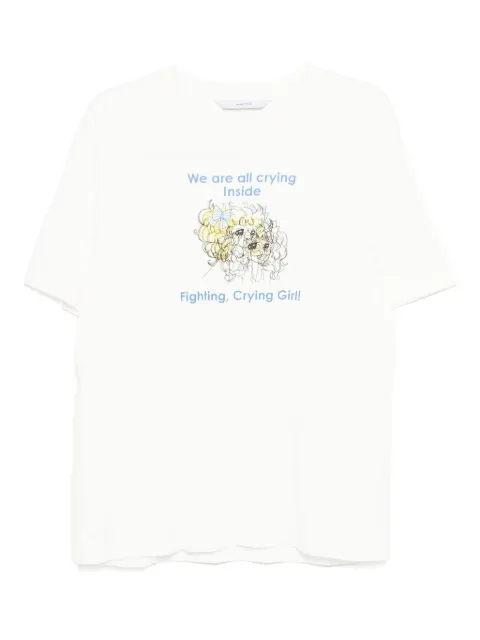 pushBUTTON Crying Girl T-shirt