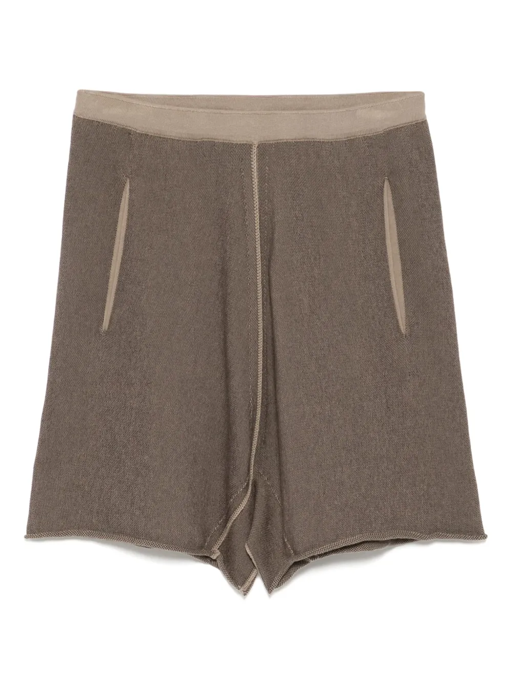 Label Under Construction shorts con pretina elástica | marrón | Image 1