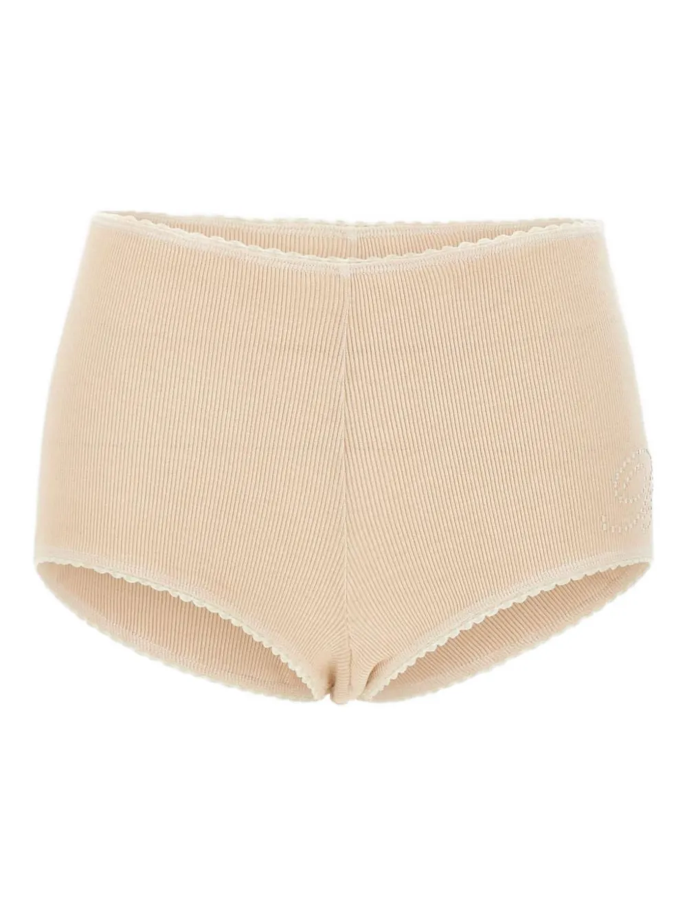 Blumarine logo-embroidered mini shorts | Pink | Image 1