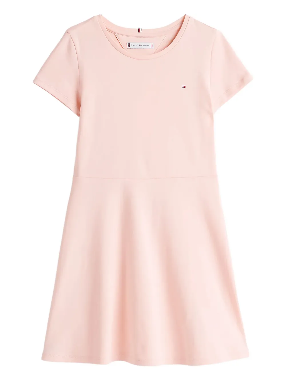 Tommy Hilfiger Junior logo-embroidered dress | Pink | Image 1