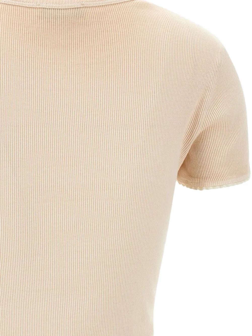 Blumarine T-shirt met kristallen logo Roze