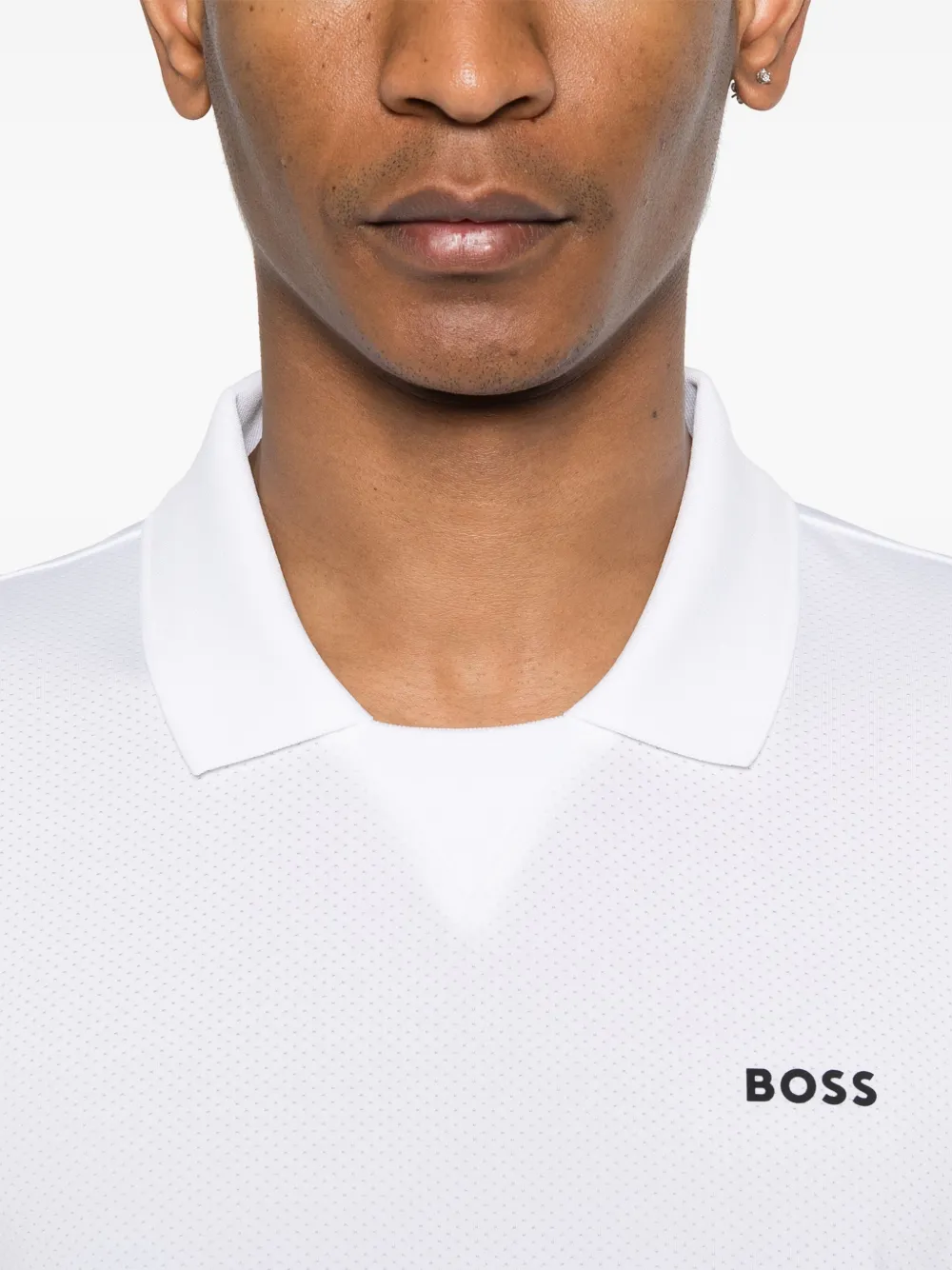 Shop Hugo Boss Technical-jersey T-shirt