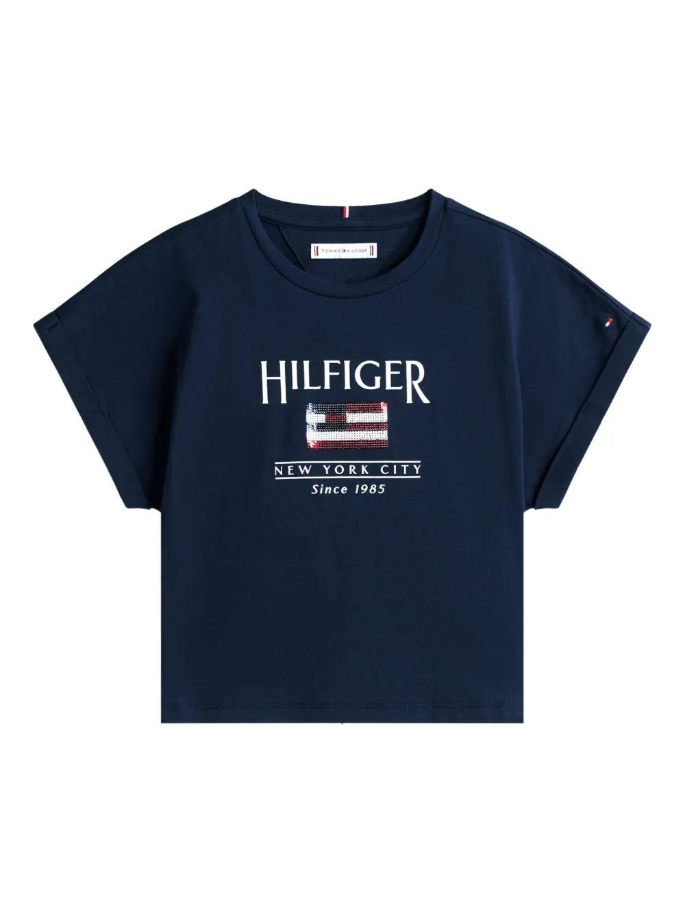 Tommy Hilfiger Junior playera con logo estampado | azul | Image 1