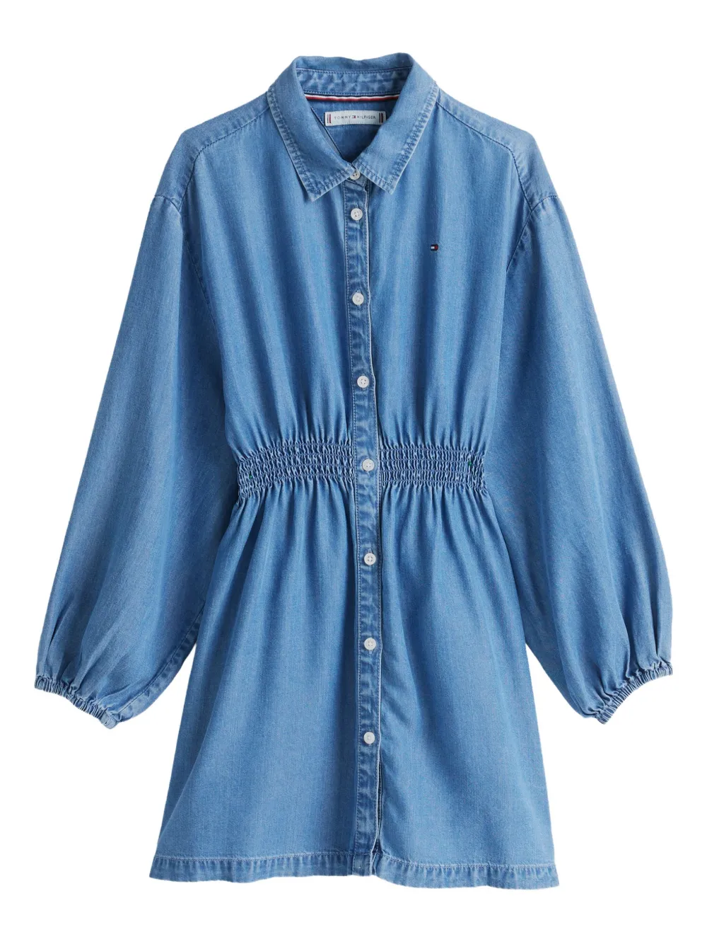 Tommy Hilfiger Junior robe en jean à coupe courte | bleu | Image 1