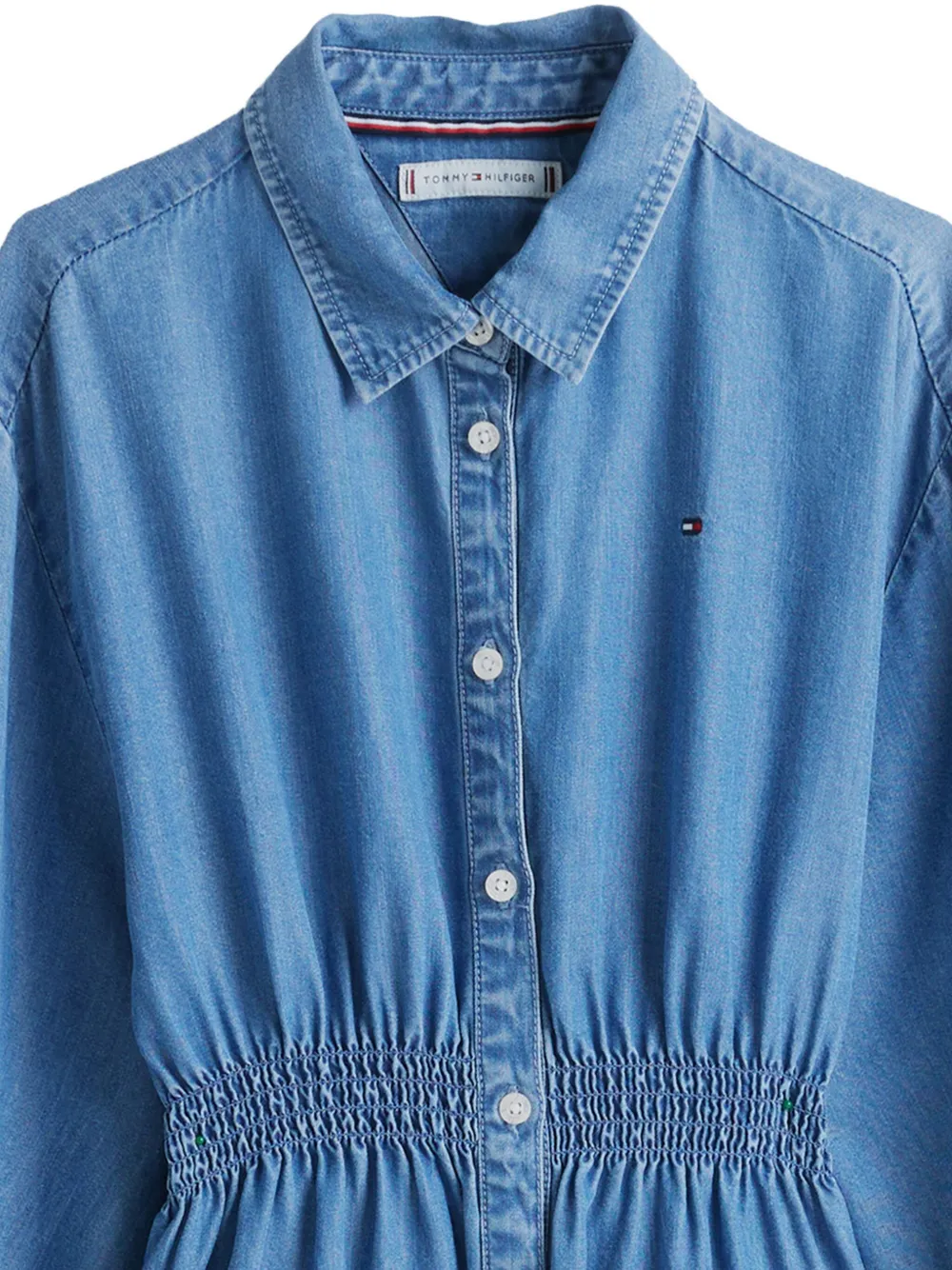 Tommy Hilfiger Junior Mini-jurk van spijkerstof Blauw