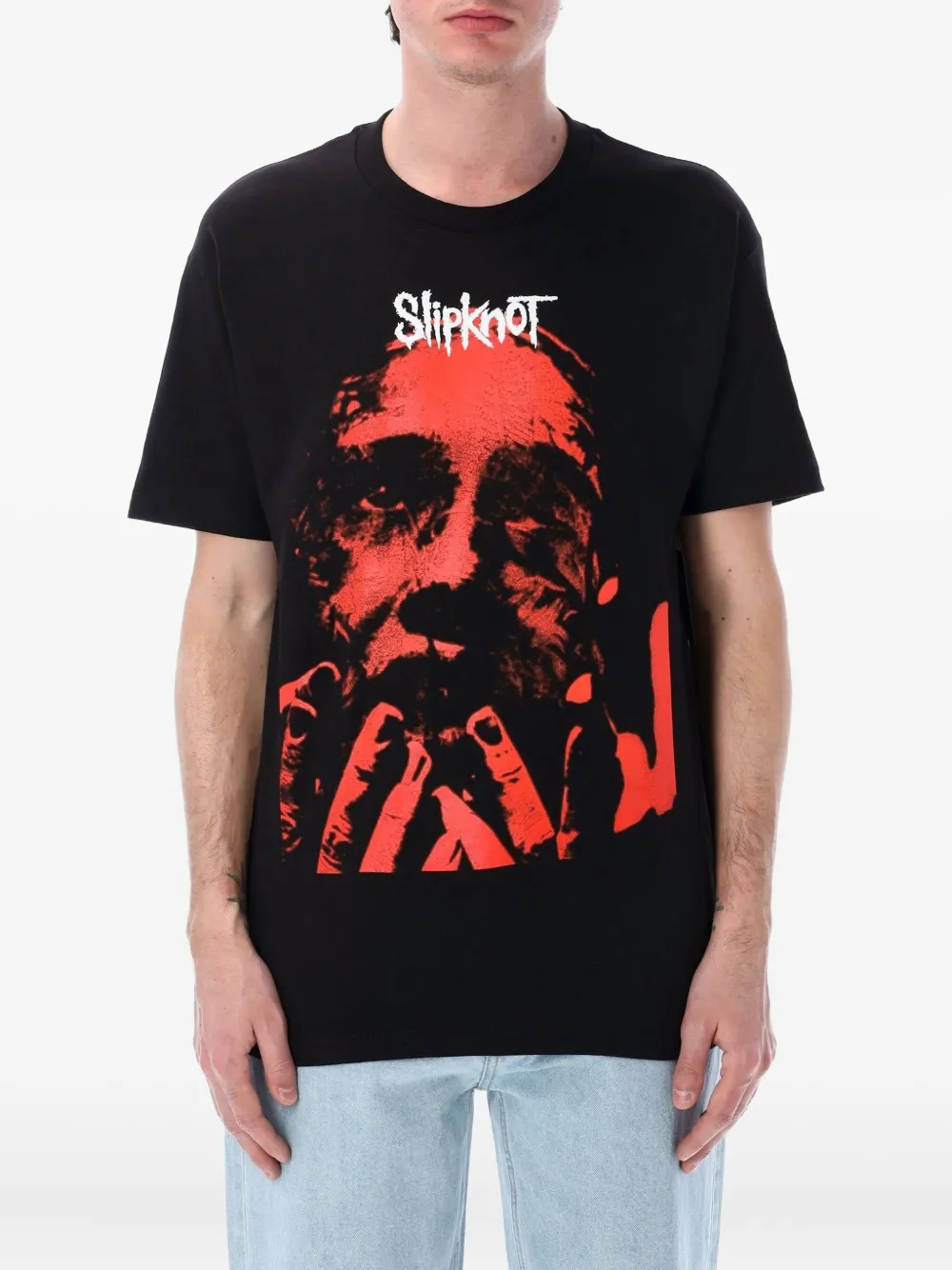 Pleasures x Slipknot face-print t-shirt | Black | Image 1