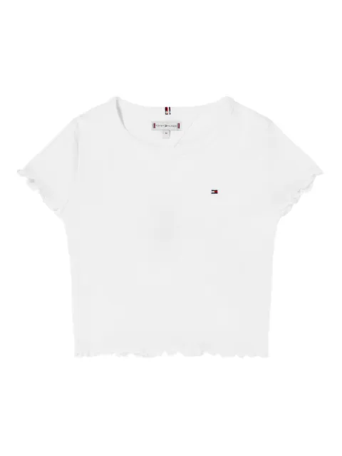 Tommy Hilfiger Junior playera de canalé fino