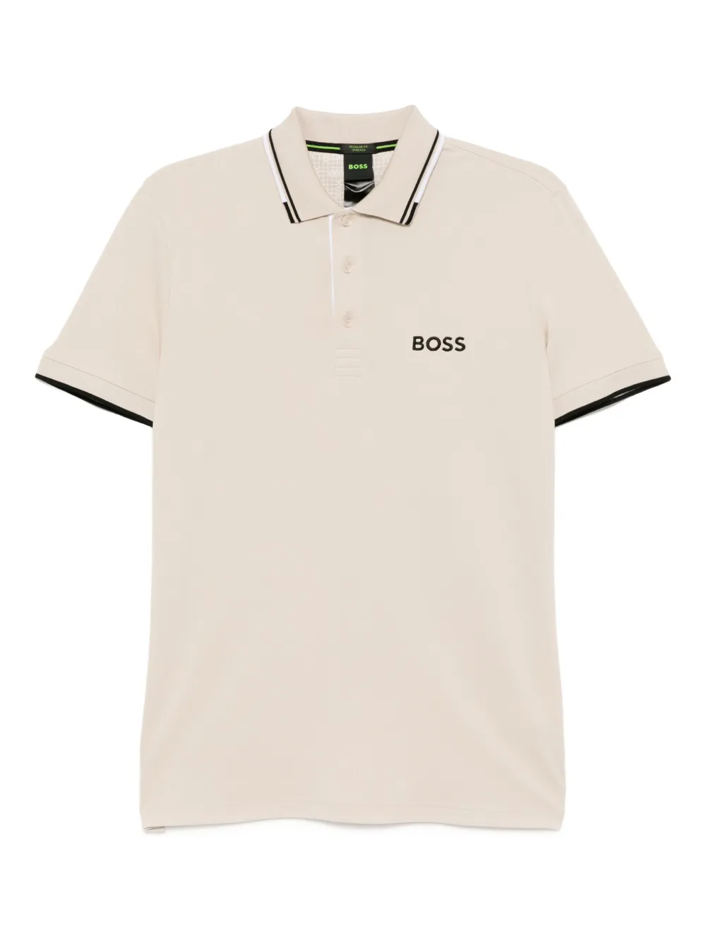 cotton-blend polo shirt