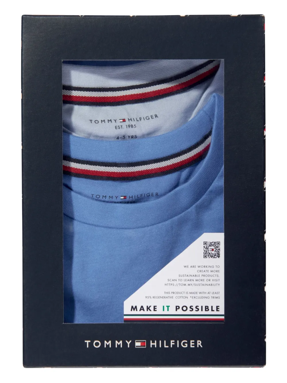 Tommy Hilfiger Junior Katoenen T-shirt Blauw