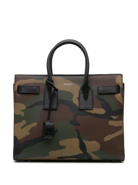 Saint Laurent Pre-Owned 2016 Small Leather Camouflage Sac De Jour satchel