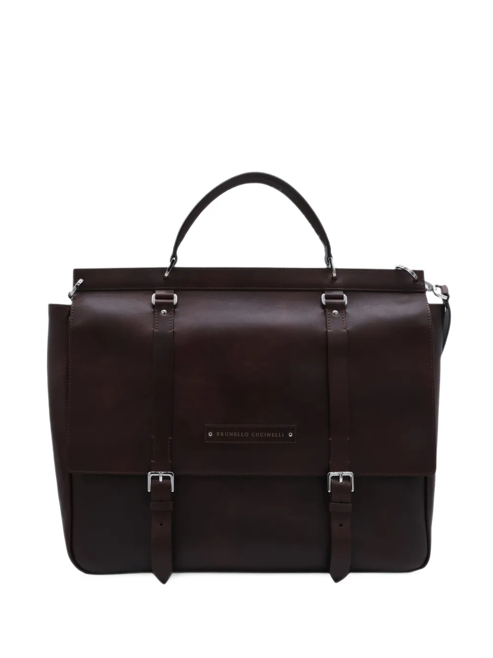 Brunello Cucinelli leather travel bag - Marrone