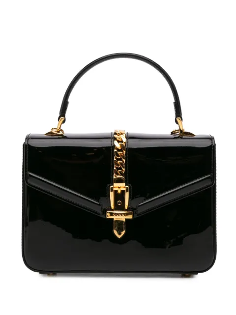 Gucci Pre-Owned 2016-2024 Mini Patent Sylvie 1969 Top Handle Bag satchel