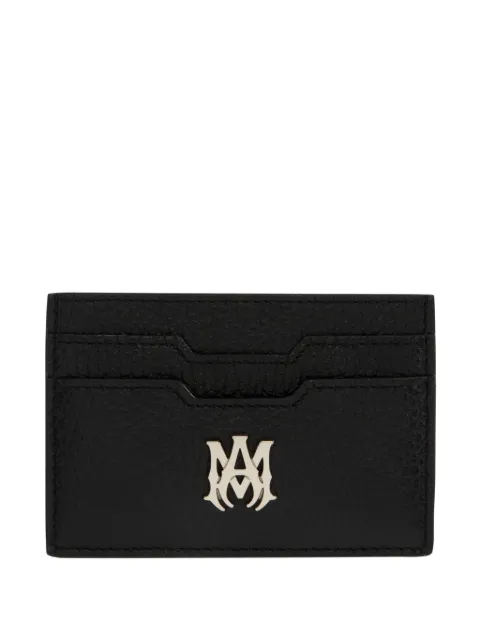 AMIRI logo-stamp leather cardholder