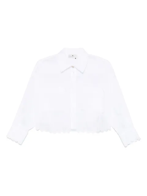 Elisabetta Franchi embroidered-logo shirt