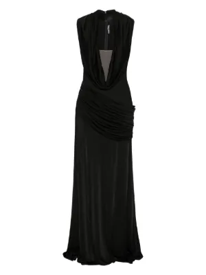 デヴィッドコーマDavid Komaデコラティブロングスカート黒size6 M