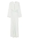TWINSET lace-panels gown - Green