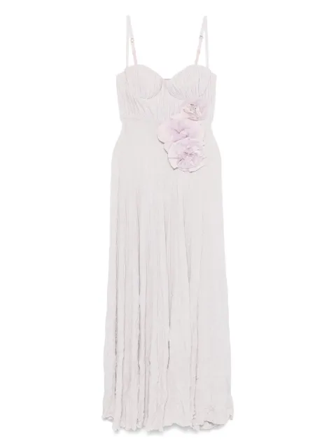 Elisabetta Franchi floral-appliqué gown
