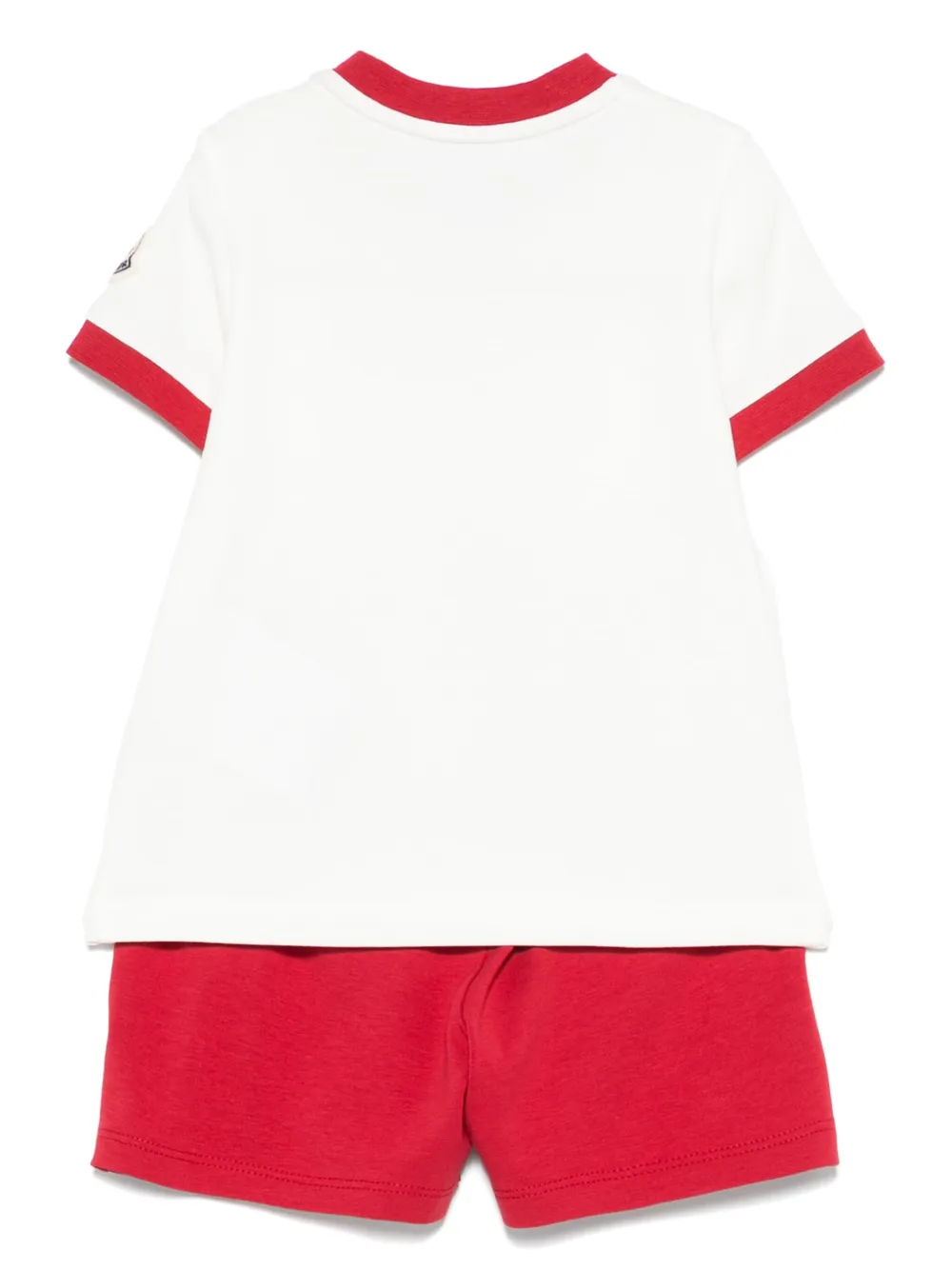 Moncler Enfant Shorts set met logoprint Rood