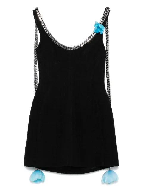 David Koma Flower  Chunky Chain mini dress