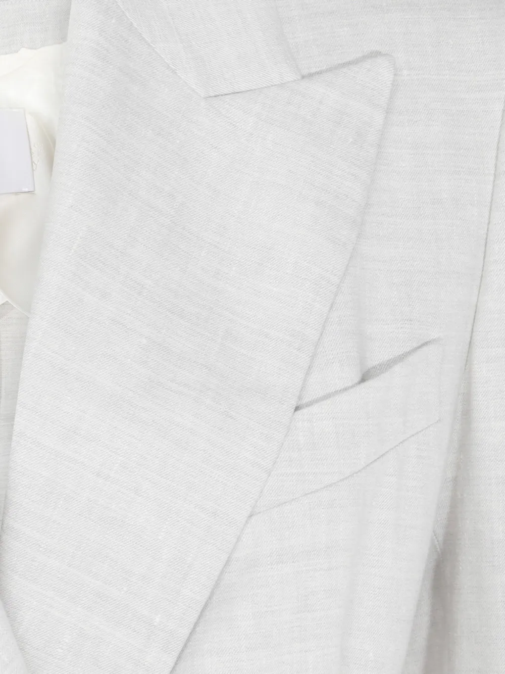 Shop Eleventy Double-breasted Blazer In White