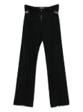 David Koma chain link-detail trousers - Black