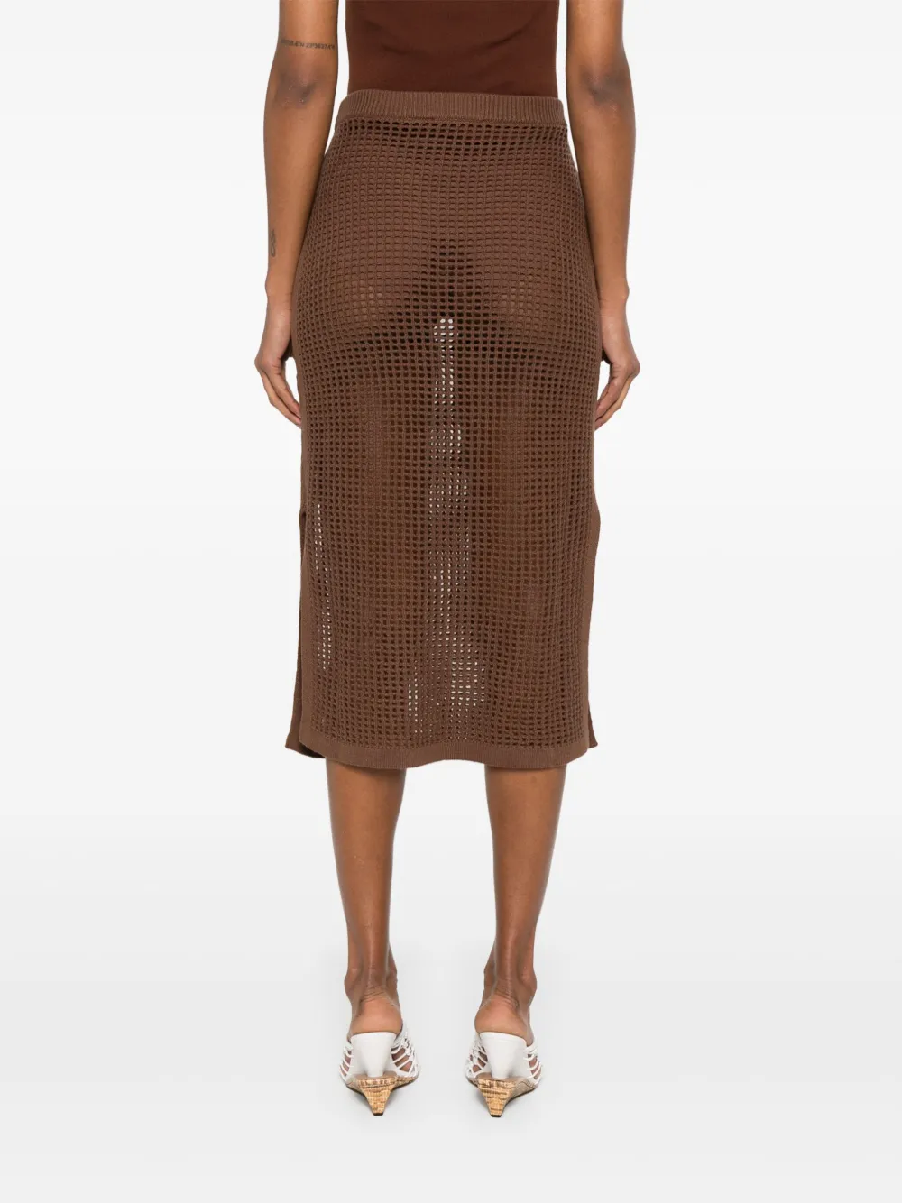 MC2 Saint Barth Darline midi-rok Bruin