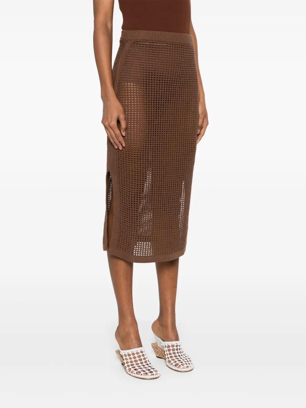 MC2 Saint Barth Darline midi-rok Bruin
