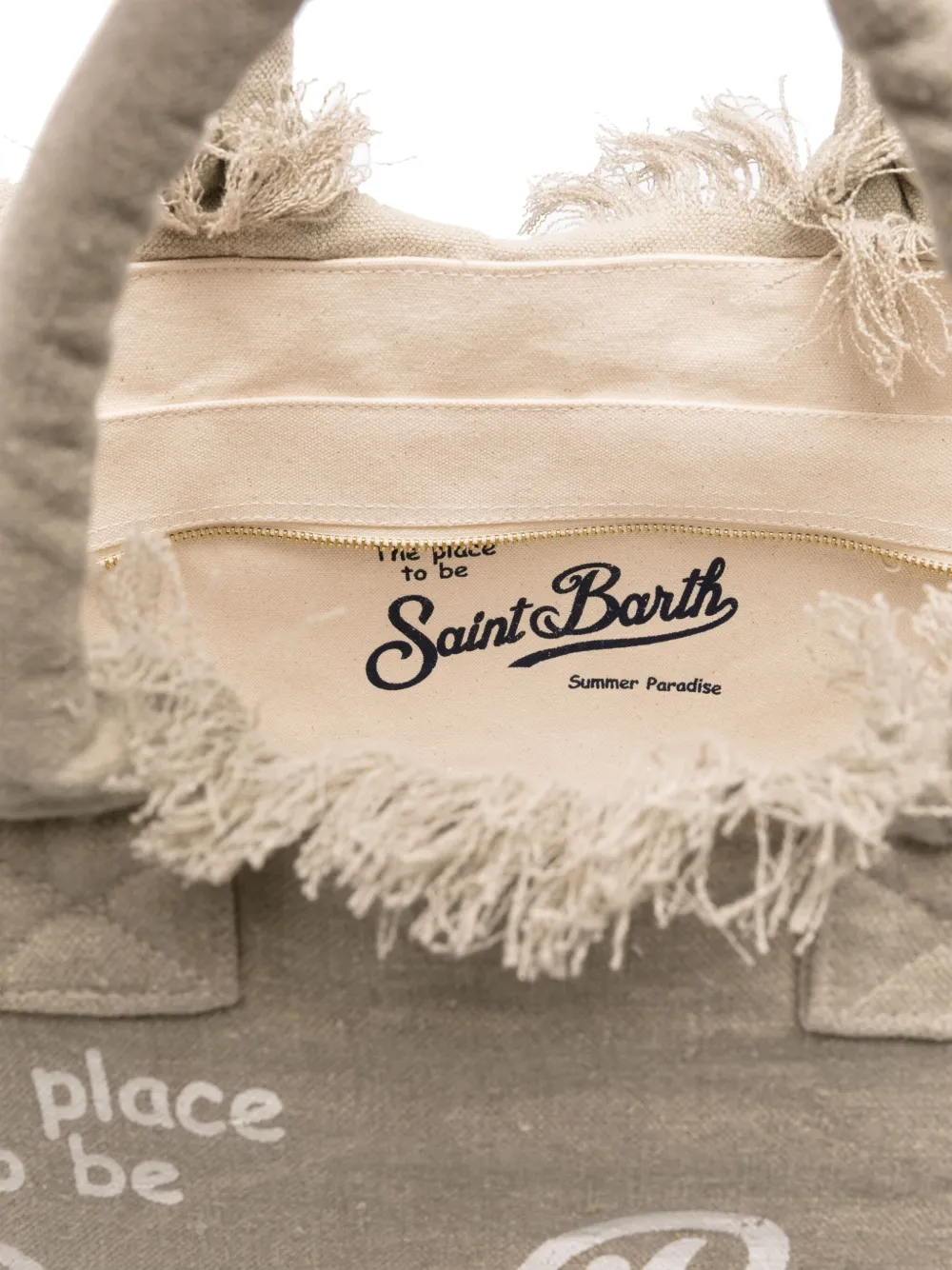 MC2 Saint Barth Vanity linnen shopper Beige