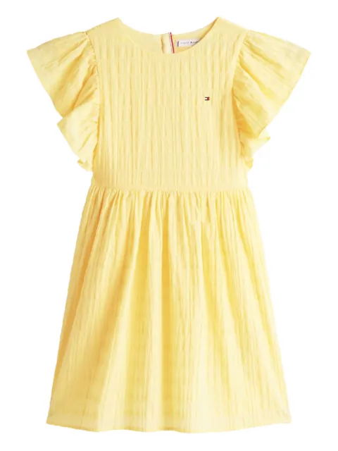 Tommy Hilfiger Junior vestido con logo bordado