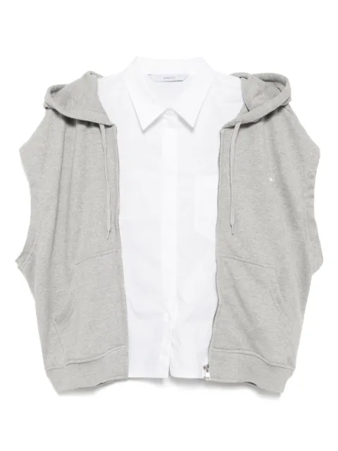 pushBUTTON hoodie à design superposé