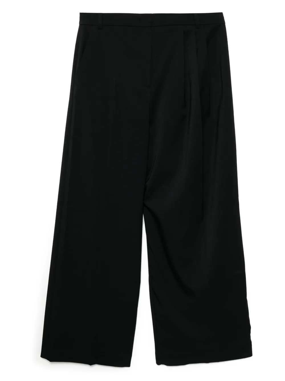 pushBUTTON side-detailed asymmetric trousers | Blue | Image 1