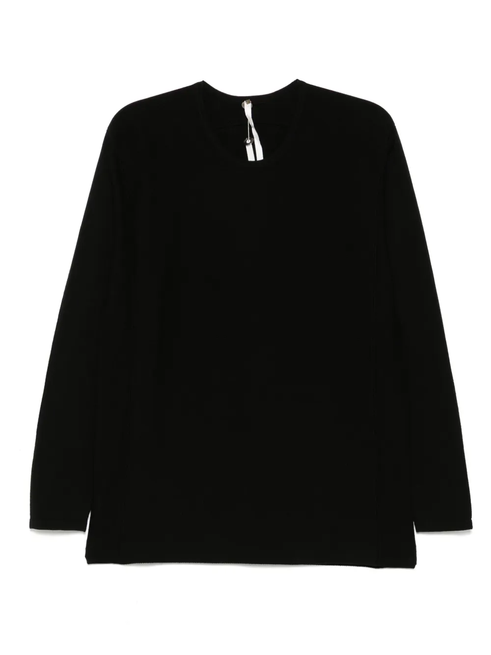 Label Under Construction Klassisches Langarmshirt | Schwarz | Image 1