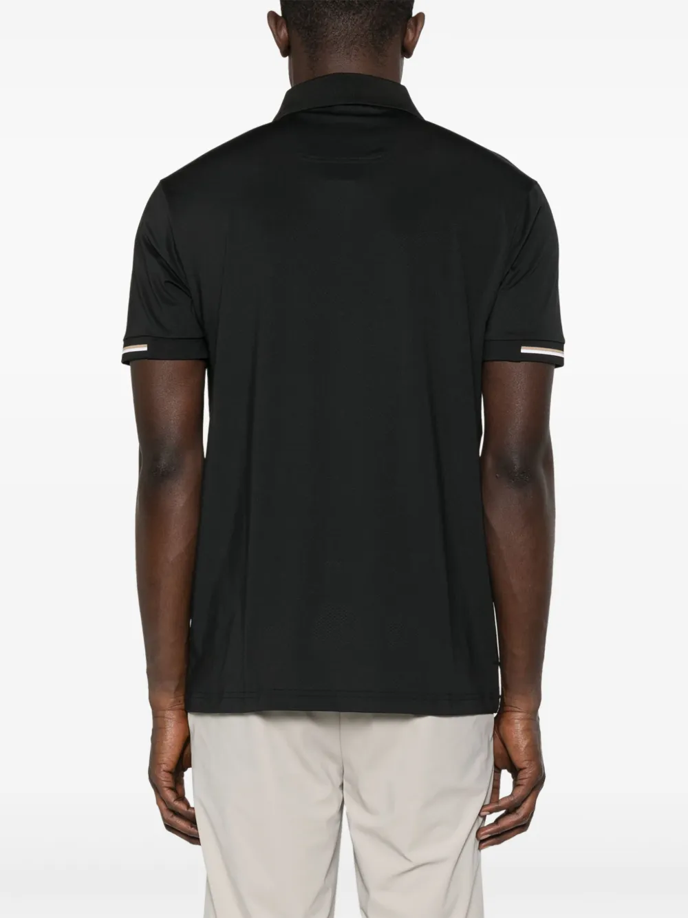 Shop Hugo Boss Rubberised-logo T-shirt In Black