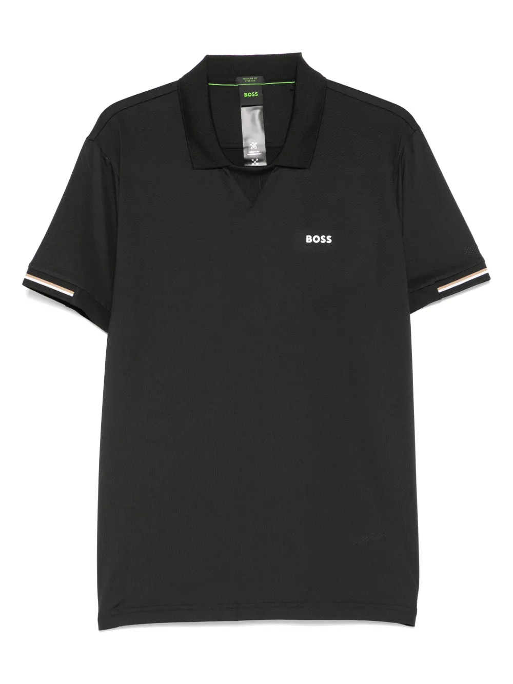 BOSS playera con logo de goma | negro | Image 1