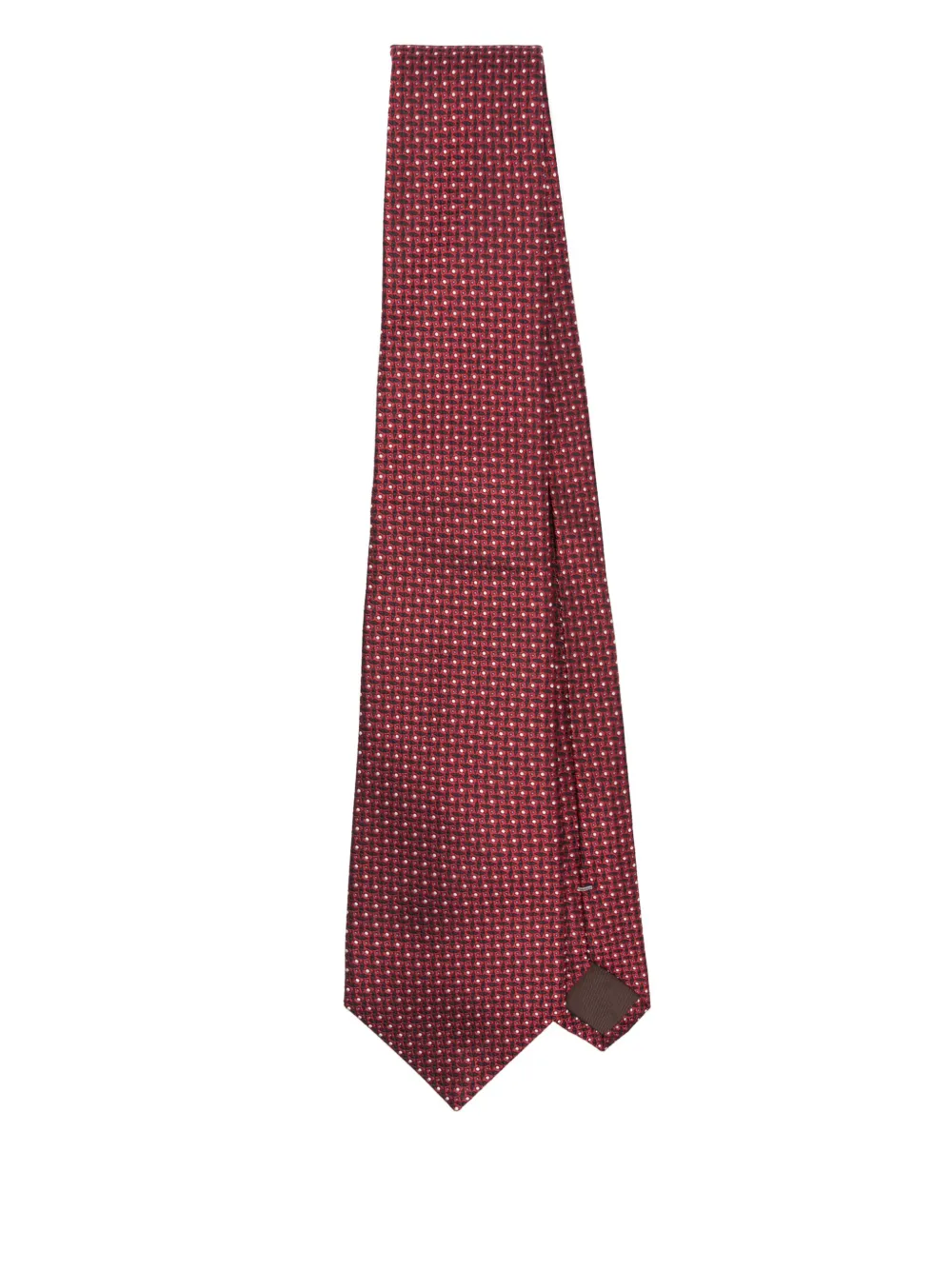 Canali ربطة عنق بنقش جاكار | أحمر | Image 1
