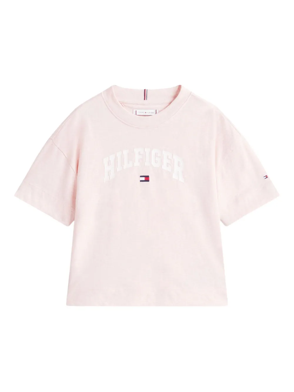 Tommy Hilfiger Junior T-shirt met logoprint Roze