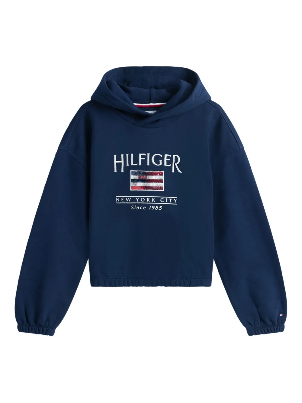 Tommy Hilfiger Junior Hoodie met geborduurd logo Blauw